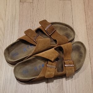 Birkenstock Suede Two-Strap Sandals